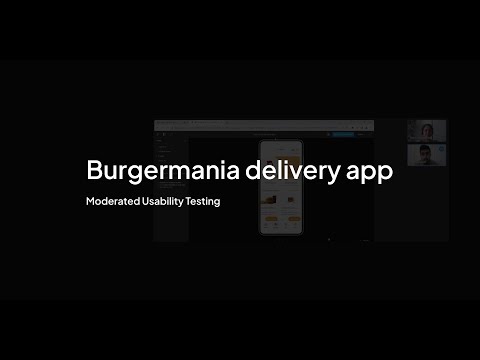Burgermania usability test — video thumbnail