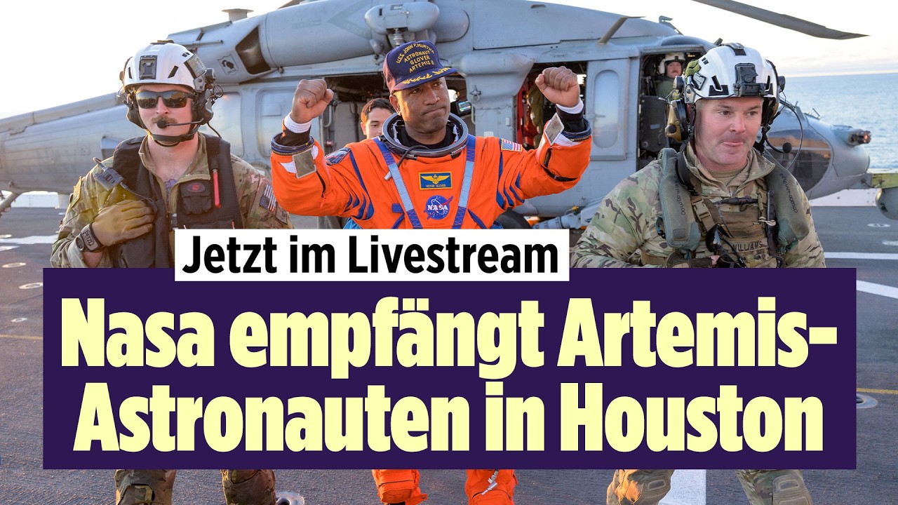 Jetzt live: Nasa empfängt Artemis-Astronauten in Houston