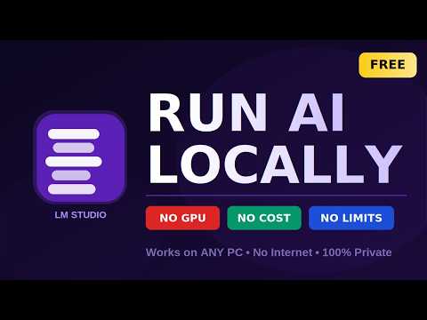 Run FREE AI Locally with LM Studio (NO GPU, NO Cost!) | 2026 Tutorial