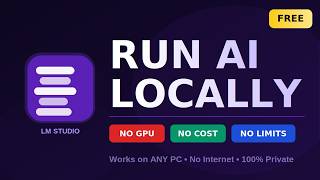 Run FREE AI Locally with LM Studio (NO GPU, NO Cost!) | 2026 Tutorial
