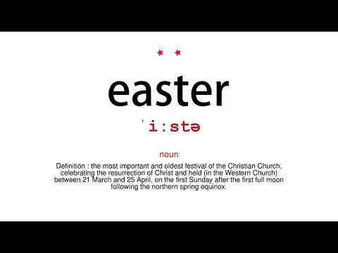 How to pronounce easter - Vocab Today