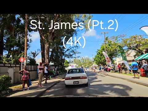 Driving in Barbados - Exploring The Parish of St. James (Part.2) (4K)