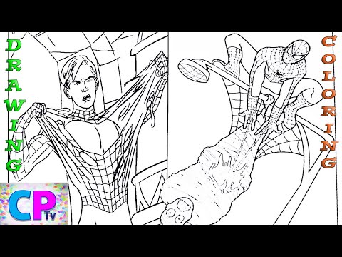 Peter Parker as a Spiderman Coloring Pages/Superhero Start Action/NCS Music/No Copyright Sounds