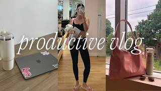 PRODUCTIVE DAYS VLOG: getting back into routine + hair transformation!!