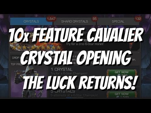 10x Ronin 6 Star Feature Cavalier Crystal Opening - Marvel Contest of Champions