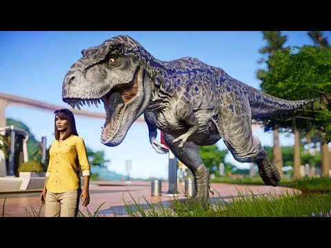 🌍 Jurassic World Evolution - Indoraptor Vs Blue Breakout and Fight (Dinosaurs Battle)