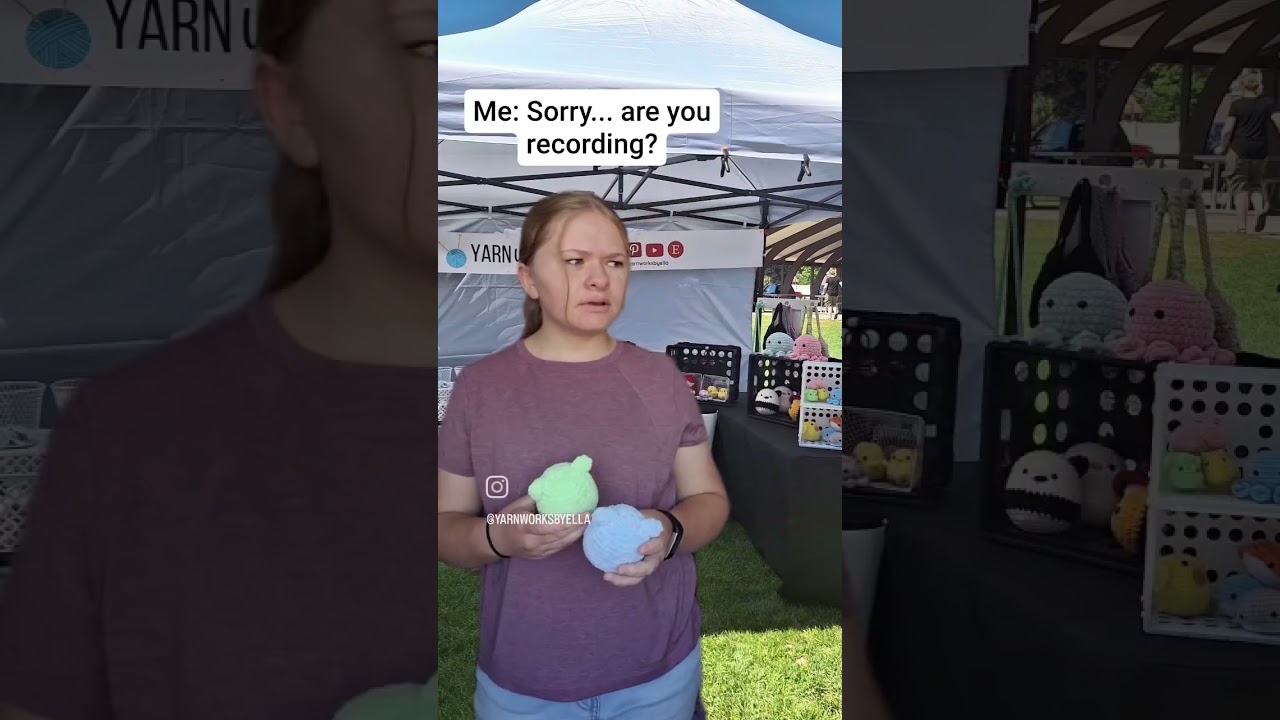 Why does this happen at every market?? 🤨🙄 #crochet #crochetmarket