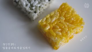 [nosub/asmr]쌀강정 3탄: 고요히 바라 본 쌀강정 마지막 이야기, 쌀꽃을 피워 봄을 불러봄, 달방앗간