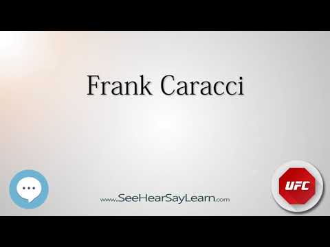 Frank Caracci   UFC Fighter's Nicknames 🔊