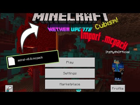 ItzMythOfficial - How to IMPORT .mcpack files to Minecraft! iOS & Android Version, Install Textures Packs, & clients!