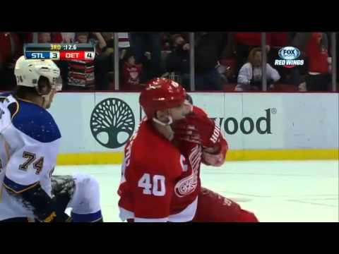 Henrik Zetterberg Hat Trick 02.01.2013