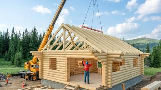 Family Builds Stunning Wooden Cabin on a Remote Volcanic Island | Start to Finish MQDEFAULT Thumbnail