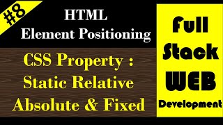 HTML CSS Element Positioning