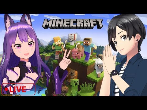 Kasumi Mando explores Dora-chan's Minecraft World 💎 #vtuber-live