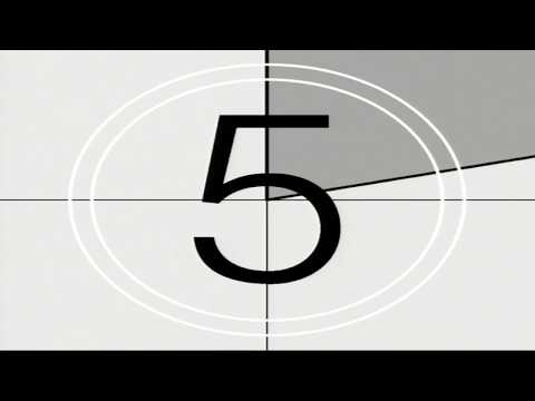 Cuenta regresiva 8 7 6 5 4 3 2 con sonido. Countdown 8 7 6 5 4 3 2 with sound to start your movies