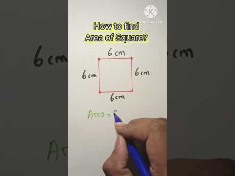 How to find Area of square #maths #shorts