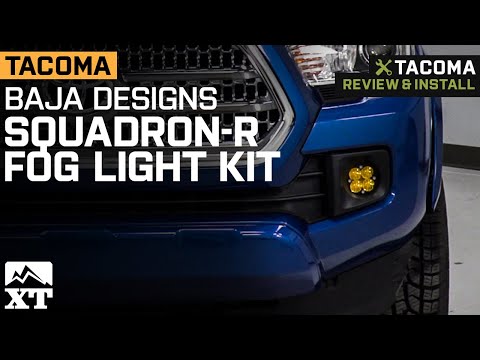 2012-2022 Tacoma Baja Designs Squadron-R Sport Amber LED Fog Light Pocket Kit Review & Install