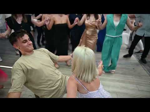 The happiest couple ever at a wedding