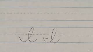 Capital I in cursive