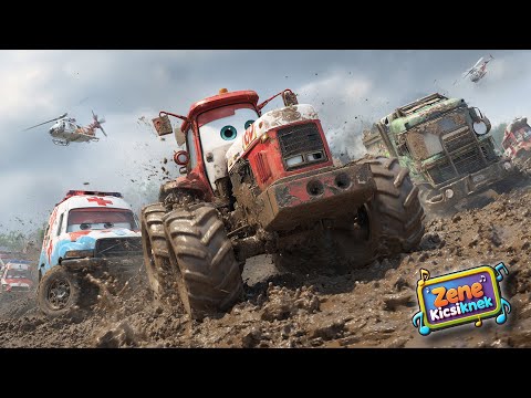 Járműdalok és traktorok – 27 perces válogatás + 1 meglepetés – 2025 | Wacky Wiggles