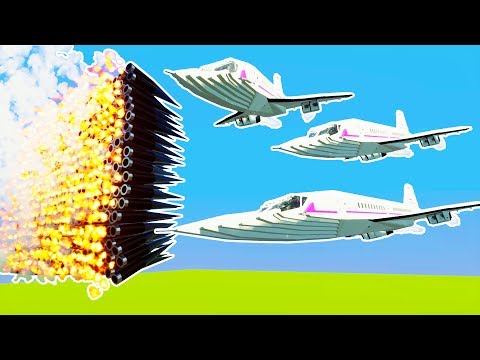 LARGEST ROCKET CLUSTER SHOOTS DOWN SQUADRON OF LEGO JETS! - Brick Rigs Workshop Creaitons Gameplay