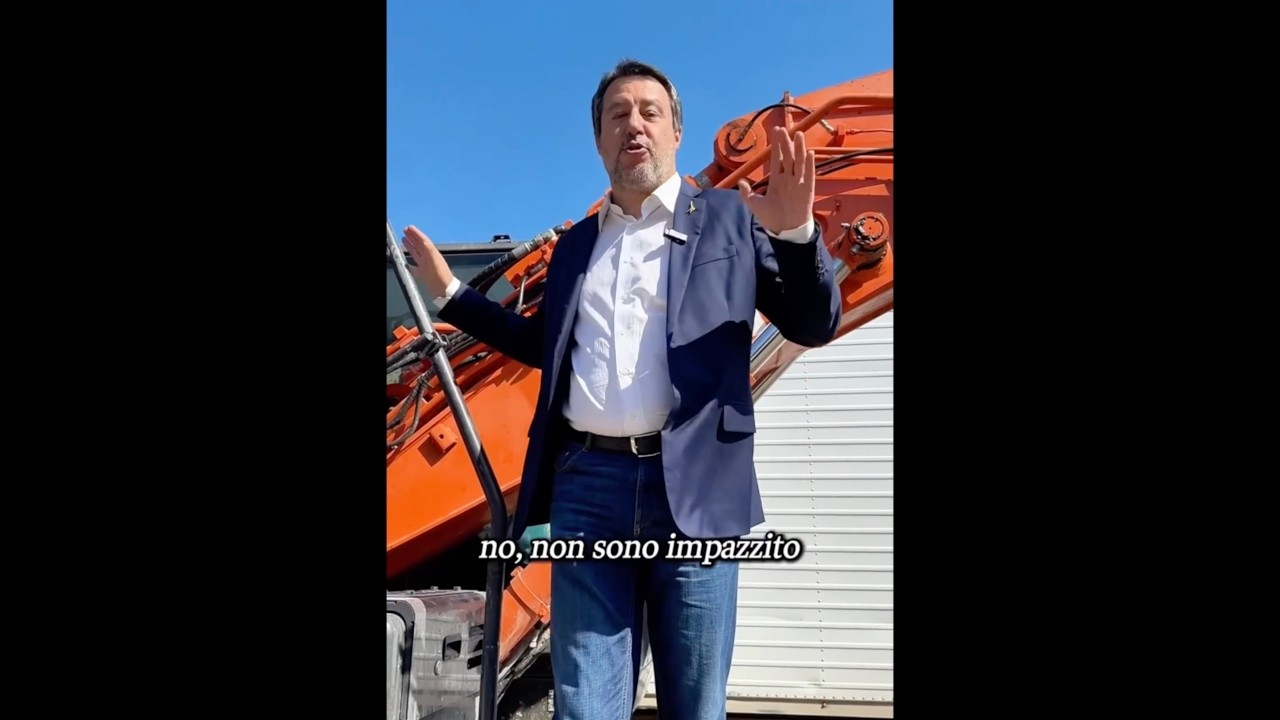 SALVINI: "I PONTI NON SONO NÉ DI DESTRA NÉ DI SINISTRA, I PONTI UNISCONO TUTTA ITALIA"