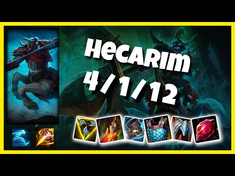 Hecarim vs Kha'Zix TRIFORCE BR Challenger JUNGLE (4/1/12) - v10.24