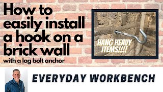 How to hang a hook on a brick wall