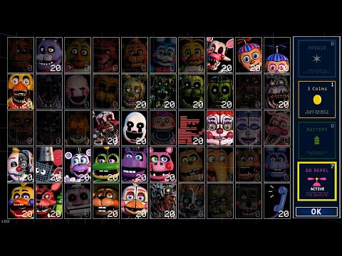 Fnaf Ucn 5000 pontos sem fazer NADA (ou quase) + Jumpscare secreto do Freadbear!