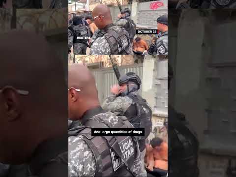 Largest ever police raid in Brazil's favela leaves at least 64 dead