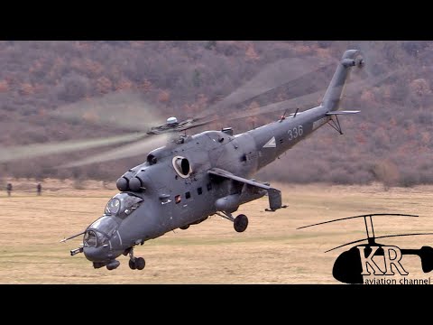 Mi-24 Hind demo flight