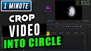 How to crop video into circle premiere pro 2024