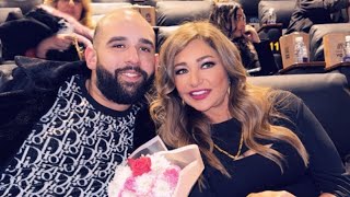 ليلي علوي وابنها خالد وبيومي فؤاد وزوجته والنجوم في العرض الخاص لفيلم المستريحةوفرحة ابن ليلي علوي
