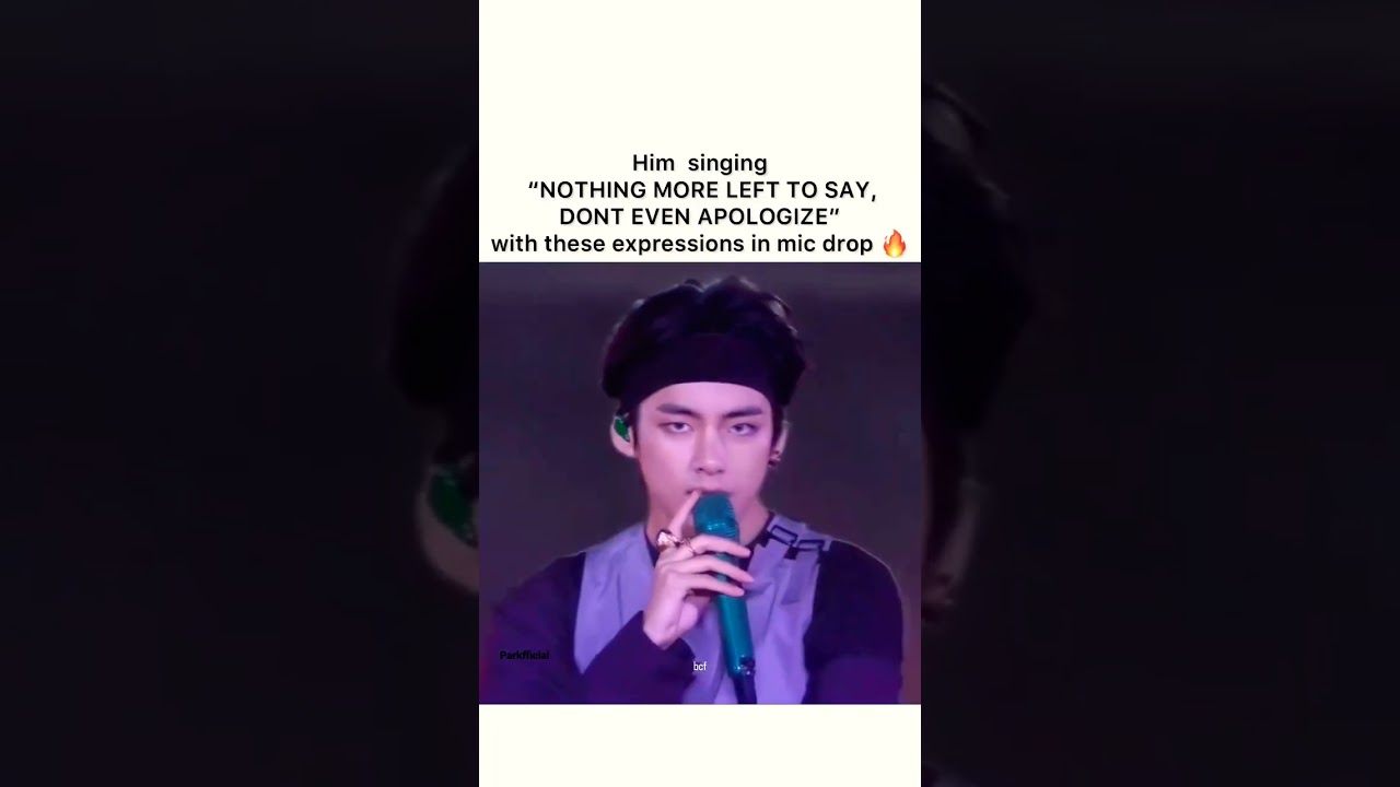 " Watch BTS V'S Epic performance of Mic drop: Captivating vocals and Charismatic stage presence!"