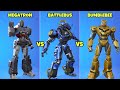 Fortnite New Battlebus Vs Bumblebee Vs Megatron with Dances & Emotes!