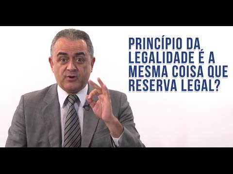 Princípio da legalidade é a mesma coisa que  reserva legal?