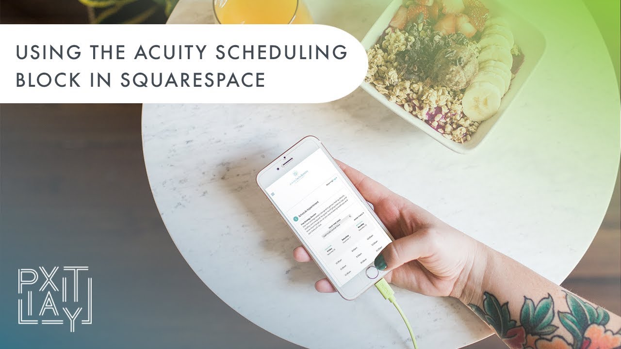 Using the new Squarespace Acuity Scheduling Block