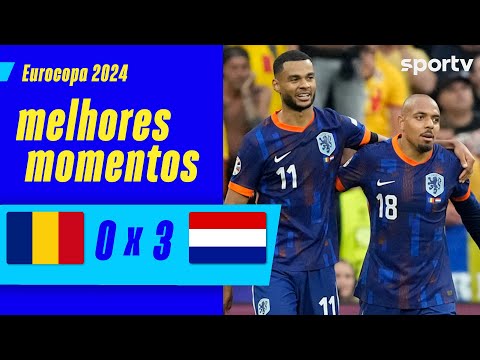 Gols e lances de Romênia x Holanda