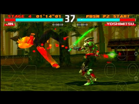 Ryona Jin with Yoshimitsu's Moves Gameplay - Tekken 3 ( Arcade Version ) ( Requested )