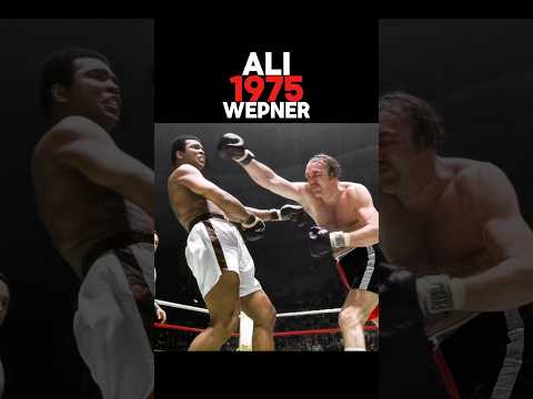 Some Crazy Moments in Ali vs Wepner #boxing #heavyweightboxer #muhammadali #knockout