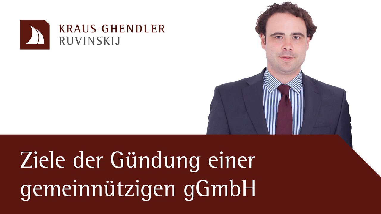Ziele der Gründung einer gemeinnützigen gGmbH