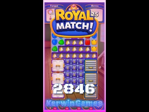 Royal Match Level 2846 - No Boosters Gameplay