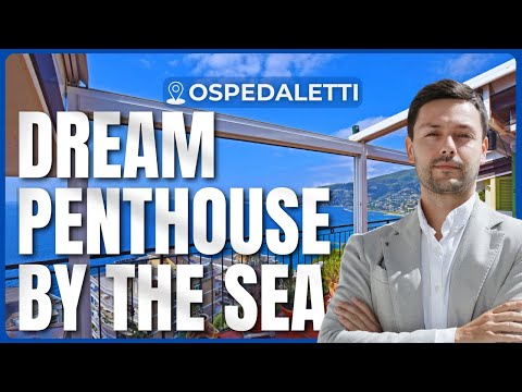 Elegantes Penthouse mit Panoramablick auf das Meer in Ospedaletti zu verkaufen