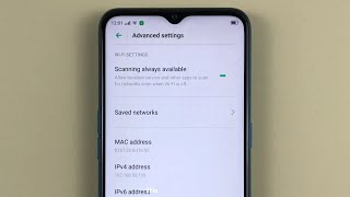 How to enable/disable Scanning always available on OPPO A31 Android 9