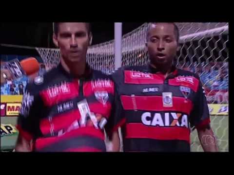 Gol Atlético-GO 1x0 Crac - Imagens: GLOBO