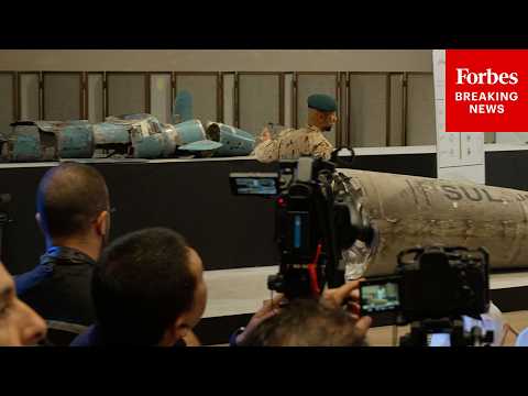 Destroyed Iranian Attack Weapons Showcased By UAE Defense Officials