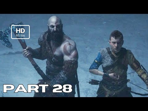 GOD OF WAR Ragnarok walkthrough Gameplay Part 28  Full Game - (PS4 SLIM) Ending No commentary