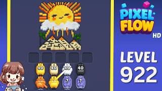 Pixel Flow Level 922 Solution Walkthrough