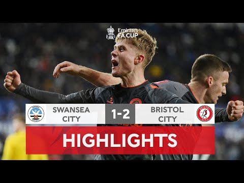 Bristol City Youngster Scores In Extra Time | Swansea City 1-2 Bristol City | Emirates FA Cup 23-22