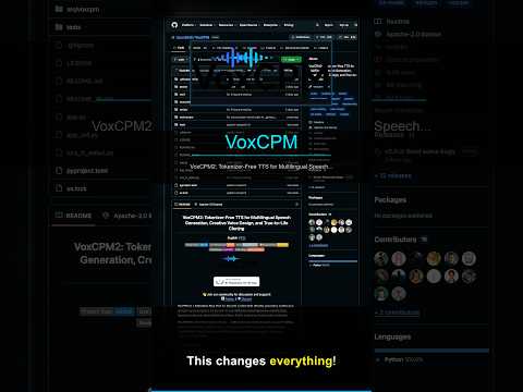 They open-sourced voice cloning: VoxCPM2